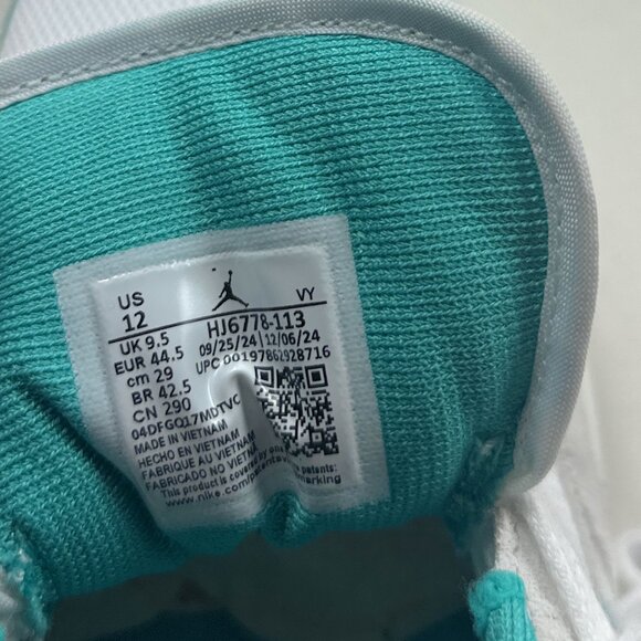 Nike Jordan Comfort Era Womens White Washed Teal Shoes Sneakers Low HJ6778-113 - Picture 10 of 10